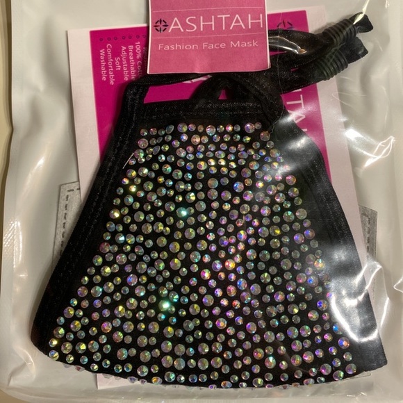 ✨#1 IRIDESCENT✨Crystal Bling Face Mask! - Picture 2 of 13